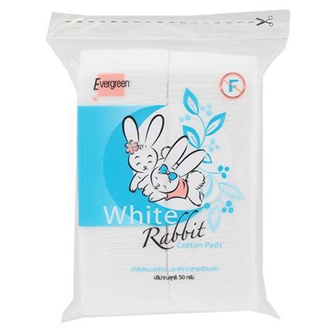 white rabbit cotton pads